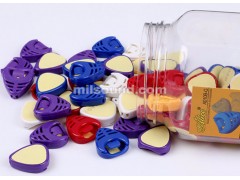  Adhesive Guitar Pick Holder, Heart-shaped